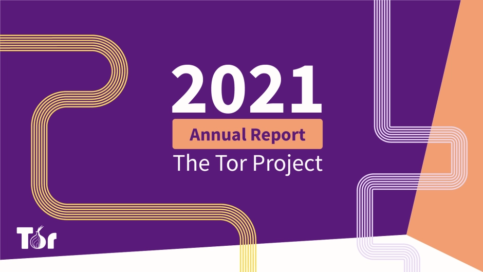 Cover of the 2020-2021 Annual Report for the Tor Project
